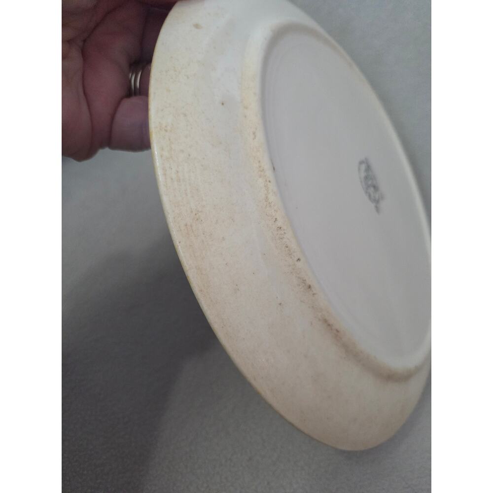 Vtg Blue Ridge Pottery Red Apple Ruffle Ripple Edge Sponge Paint Yellow - Picture 5 of 6